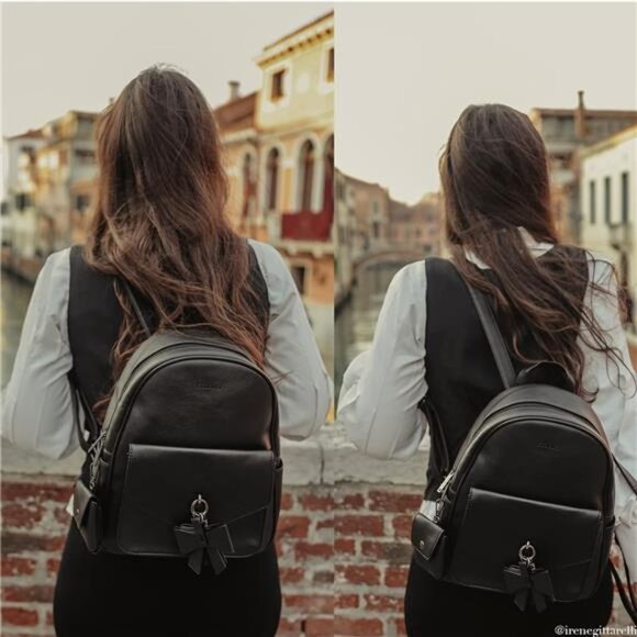 Women Backpack Purse Water Resistant PU Leather Backpack Fashion Rucksack main image 11